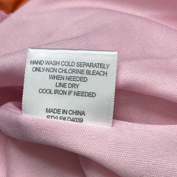 NWT Kiki + Mason Colorblock Ruffle Top Linen Blend Maxi Dress Large - Picture 10 of 10